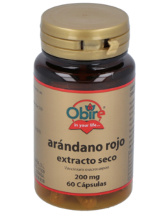 ARANDANO ROJO 200 MG 60 CAP 5000 MG OBIRE 2